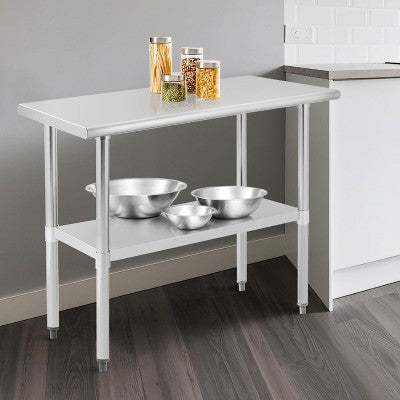 Warsztatowy stół MDF, trzy poziomy, czarny