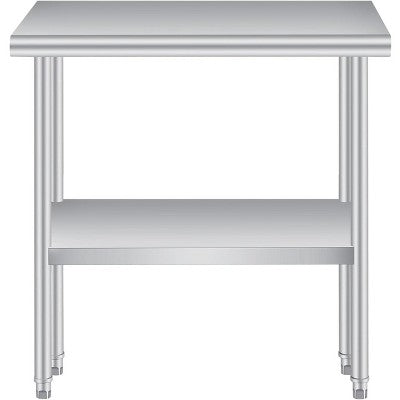 Składany stół warsztatowy ze stali, regulowane stopki