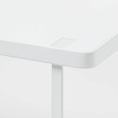 Biała metalowa półka do szafki