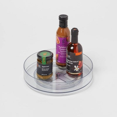 Niska taca obrotowa 11 cali, clear