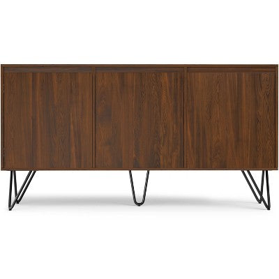 Bufet 60 cali, fornir orzechowy, 3 drzwi